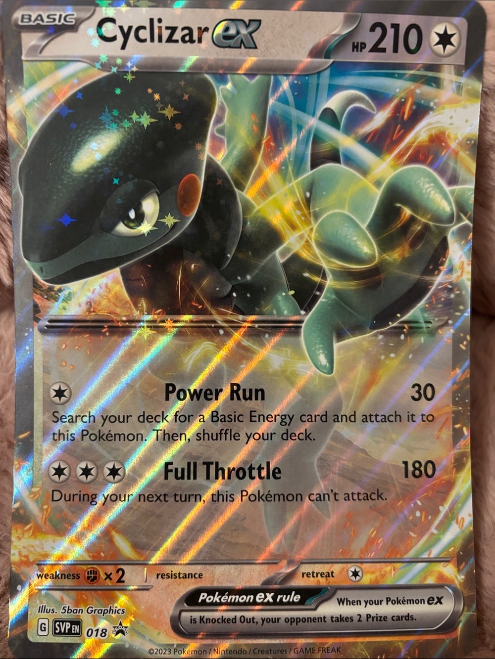 Cyclizar EX JUMBO Holo Promo Pokémon Card